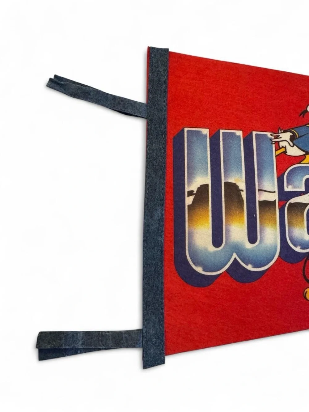 Vintage Walt Disney World Mickey & Friends Felt Pennant Flag 30.5”